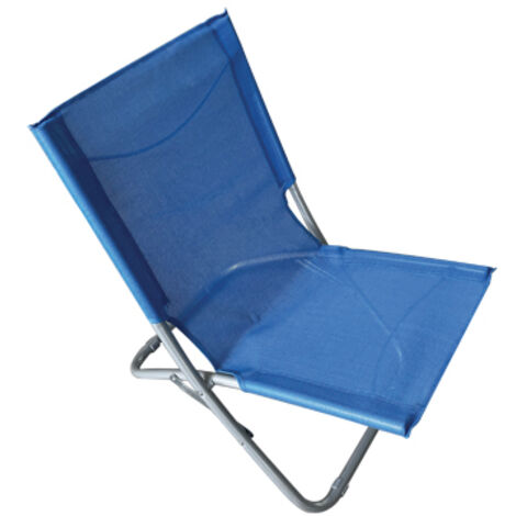 Spiaggina Easy Domus Acciaio/Text Blu Cm 48X62 H.Cm 64 - 1 Pz