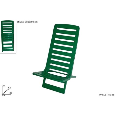 Spiaggina mod. Bounty verde richiudibile