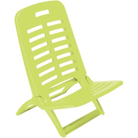 spiaggina pieghevole "playa" in polipropilene verde lime 40x51,5x62 cm