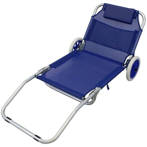spiaggina prendisole pieghevole colore casuale cm 145 x 52 x 62 h