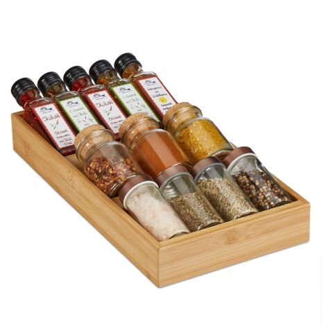 Spice rack for the drawer