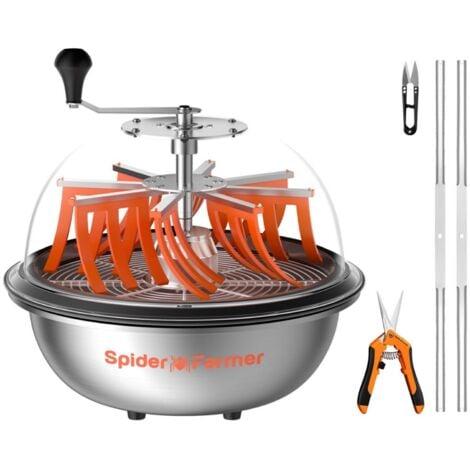 Spider Farmer 16" Blatt-Schüsselschneider mit gezackten Klingen für Hydrokultur, manueller Entlauber