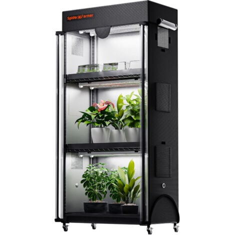 MARS HYDRO Spider Farmer plantstand110 avec lampe de culture et tente pour plantes d'intérieur