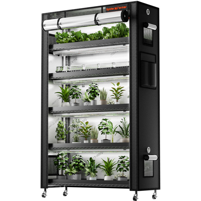 Spider Farmer - plantstand230 avec lampe de culture et tente pour plantes d'intérieur