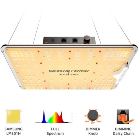 Spider Farmer SF1000EVO LED Pflanzenlampe Samsung LM301H EVO Pflanzenlicht Zimmerpflanzen Wachstumslampe