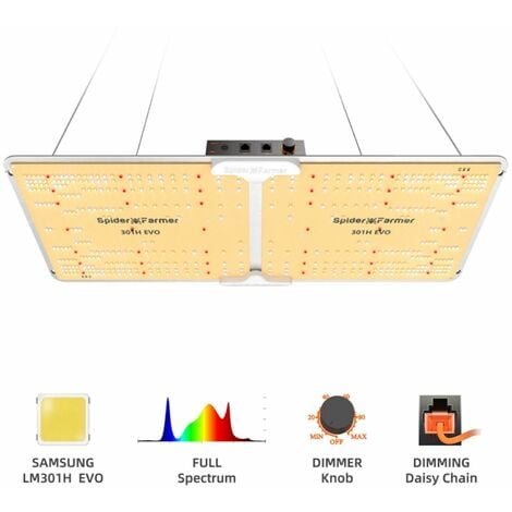 Spider Farmer SF2000EVO LED Grow Light Samsung LM301H EVO Plantes d'intérieur Veg Flower