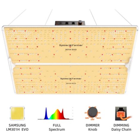 Spider Farmer SF4000 LED Pflanzenlampe Vollspektrum für Zimmerpflanzen Samsung LM301H