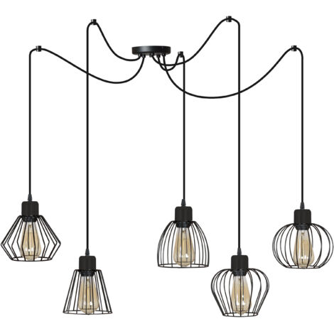 Spider Hängelampe verschiedene Schirmfarben Loft LED