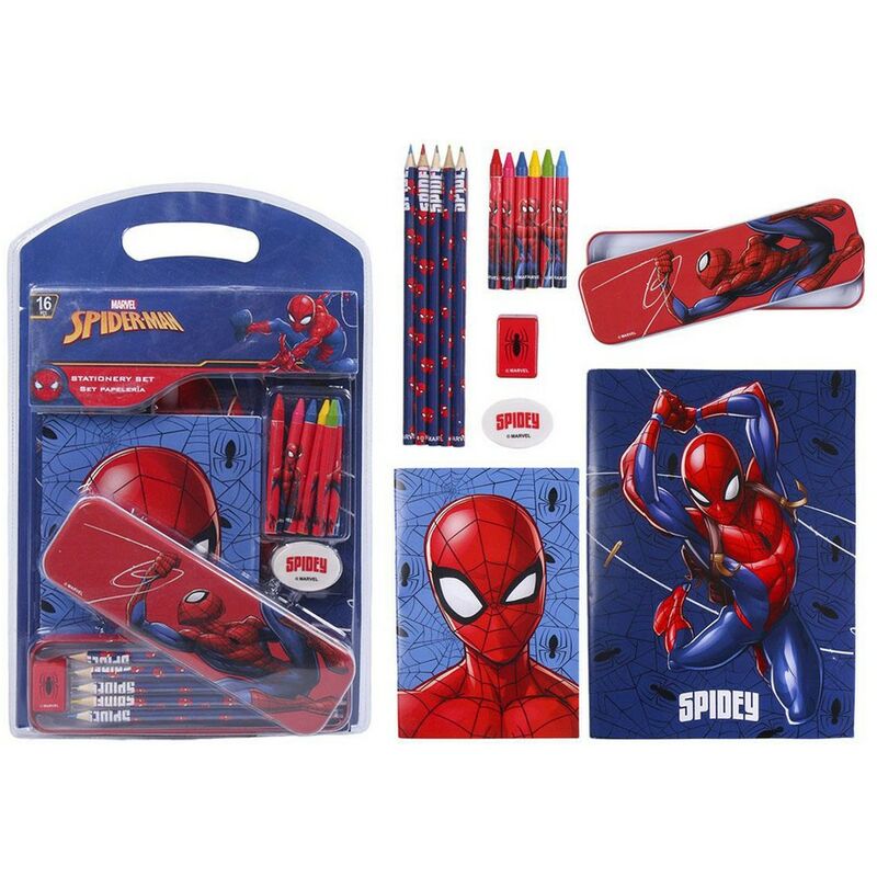 

Set de Papelería Rojo (16 pcs) - Spiderman