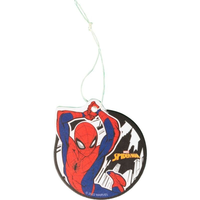 Image of Profumatore deodorante auto Spiderman verve rosso nero uomo ragno supereroe fragranza freschezza