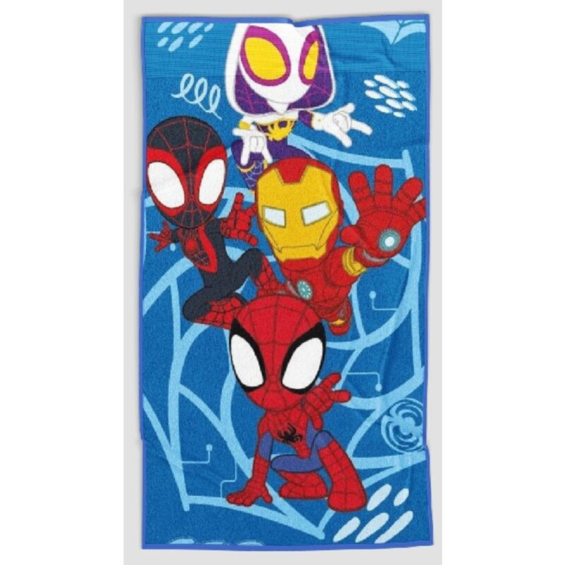 Marvel - Spidey And Friends Strandtuch – 70x140 Cm, 100% Polyester Für Den Perfekten Strandtag