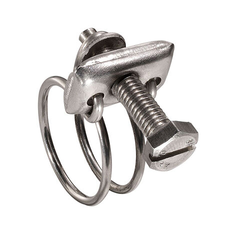 SPIDO - Colliers double fil inox 31x35 (x2)