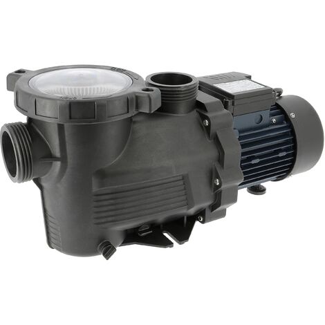 Spid'O SPR 1100 2963 - Pompa di filtrazione per piscina, 22 M3/h, 1,5 CV, filtro grande, colore: Nero