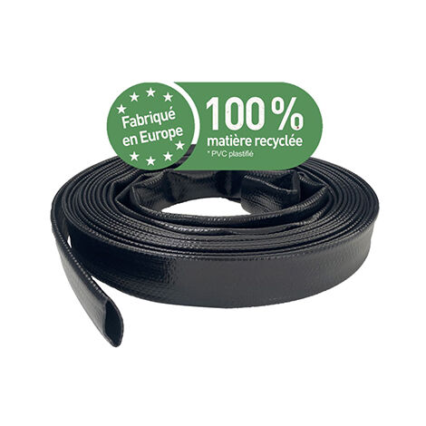 SPIDO - Tuyau plat d'évacuation recyclé 25M - Diamètre 25MM