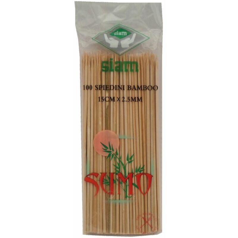 Image of Spiedini bamboo CM.15 set 100 pz.