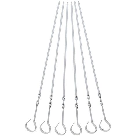 SPIEDINI P/BARBECUE 35 CM INOX AISI430 6 PZ