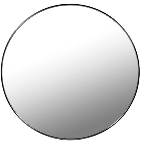 Spiegel 80 cm, schwarzer Rahmen