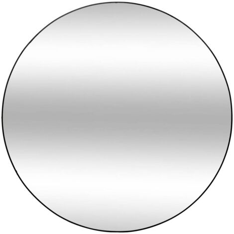 Spiegel Alice Holz & Metall - schwarz - D.110 cm