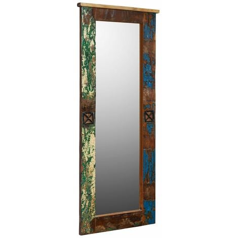 MASSIVMOEBEL24.DE Spiegel Altholz 59x5x145 mehrfarbig lackiert NATURE OF SPIRIT 112