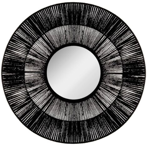 Spiegel Etnik schwarz - Seil D 76 cm