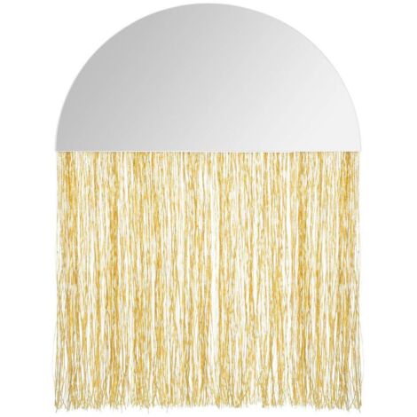 Spiegel Fransen Kristall gold 34x25x0,3cm