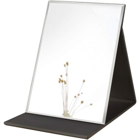 Spiegel Großer tragbarer Super-HD-Schminkspiegel mit mehreren Standwinkeln, freihändig/tragbar/faltbarer Tischspiegel, 25,4 x 17,8 cm