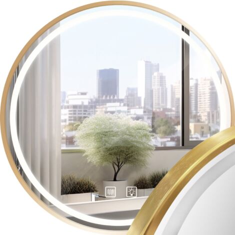 SPIEGEL LED 60CM MMJ BRUSH ROSE GOLD
