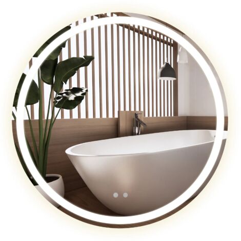 SPIEGEL LED 80CM BAS