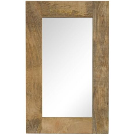 Spiegel Mangoholz Massiv 50 x 80 cm