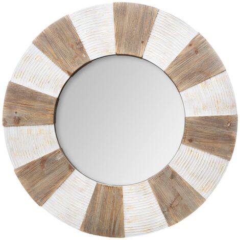 Spiegel Relief - Holz D 90 cm
