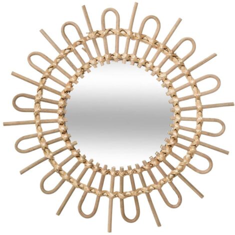 Spiegel Soleil - Rattan D 50 cm