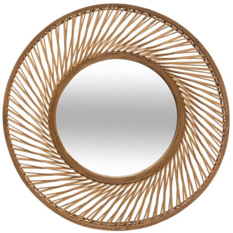 Spiegel Spirale - Bambus D. 72 cm