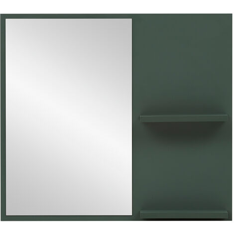 Spiegelelement KELLA-80 in waldgrün, B/H/T: ca. 67/60/12,2 cm