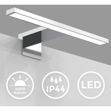 Spiegelleuchte - 5W, 650lm, LED, 2 in 1 Montage, 30cm, neutralweiß, chrom