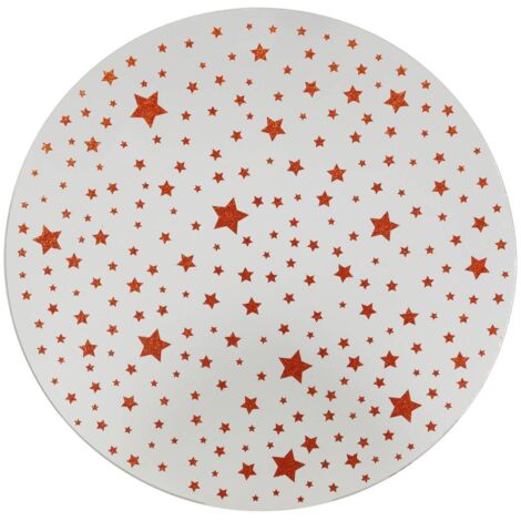 Spiegelplatte Sterne D.30cm rot - Feeric lights & christmas
