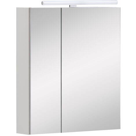 Spiegelschrank 60 cm weiß matt MESA-80