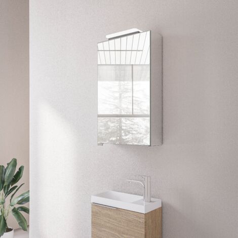 Spiegelschrank Bernstein NEO LED-Beleuchtung & Steckdose 40cm 1 Tür