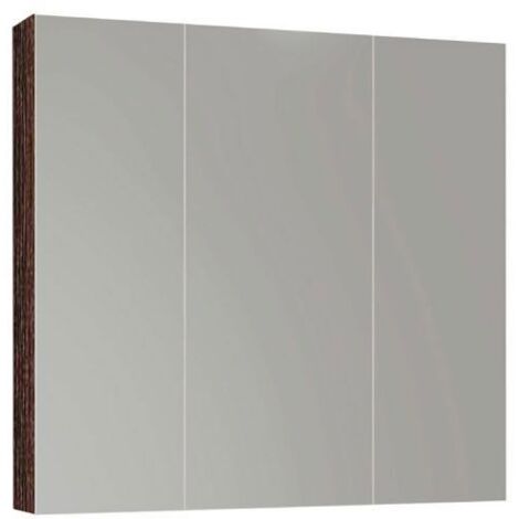 Spiegelschrank mit 3 Türen MARRÓN 80CM