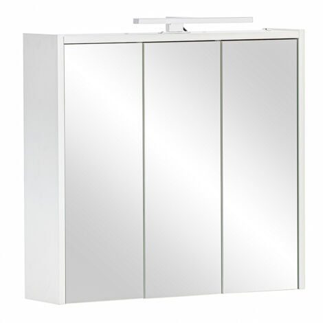 Spiegelschrank mit LED-Beleuchtung in weiß PROVIDENCE-80