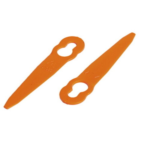 Spiel von zwei anpassbaren Klingen 95 mm Husqvarna - Klippo. Wird auf unsere 1102315 montiert. Ersetzt Original 5029986-01.