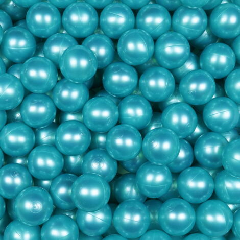 Spielbälle ø7cm 25Stk Metallic Türkis