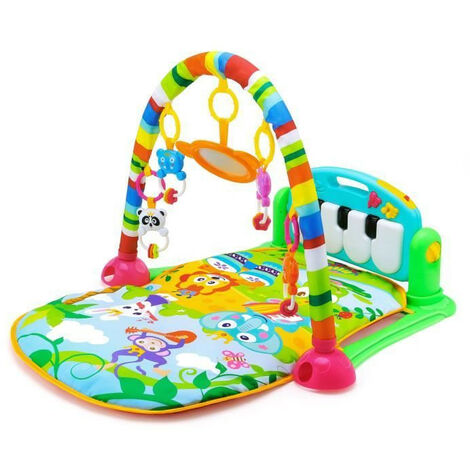 Spieldecke Baby Aktivitätsmatte Baby Spielmatte Baby Fitness Spielmatte Tiermotiv +Spielbögen