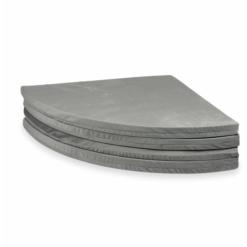 Oem Grau Spielmatte 160Cm Für Kinder, Rund, Faltbar, Samt