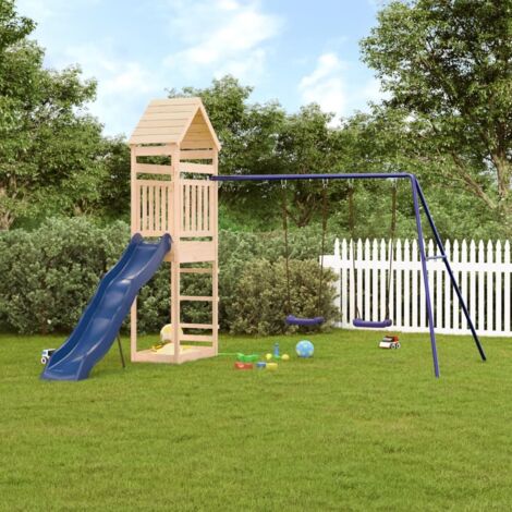 Spielplatz im Freien aus massivem Kiefernholz