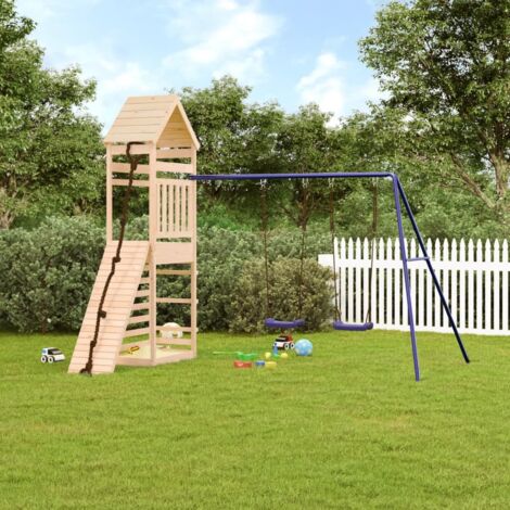 Spielplatz im Freien aus massivem Kiefernholz