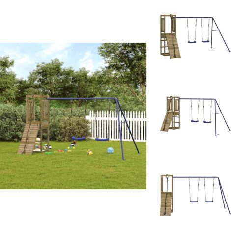 Spielturm Imprägniertes Kiefernholz - Holzspielplatz - Spielturm - Kletterturm - Kiefernholzturm - Gartenspaß
