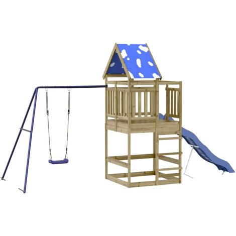 Spielturm Imprägniertes Kiefernholz vidaXL