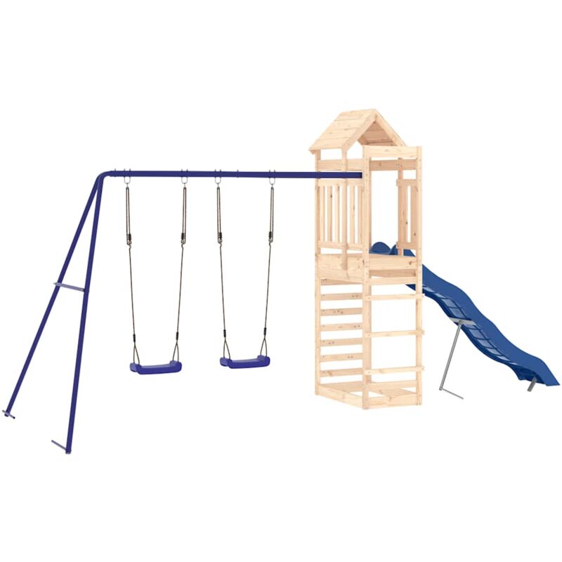 Vidaxl Spielplatz Aus Massivem Kiefernholz