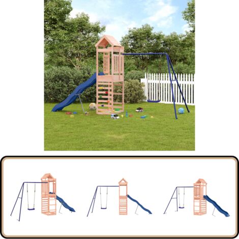 Spielturm Massivholz Douglasie - Holzspielplatz - Spielturm - Douglasie - Gartenmöbel - Outdoorspielgeräte