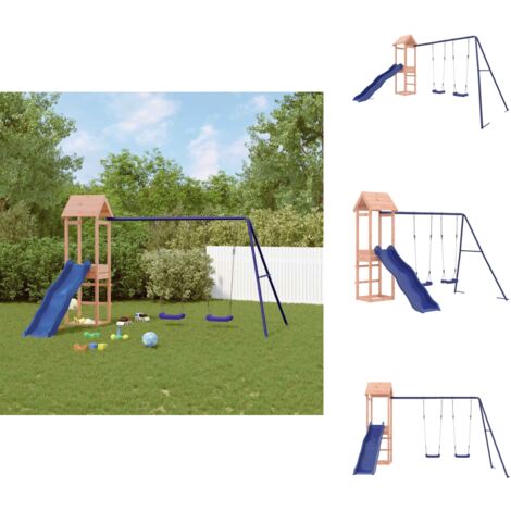 Spielturm Massivholz Douglasie - Holzspielplatz - Spielturm - Douglasie - Rutsche - Schaukelset